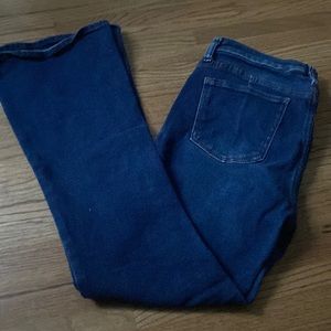 High rise boot cut jeans
